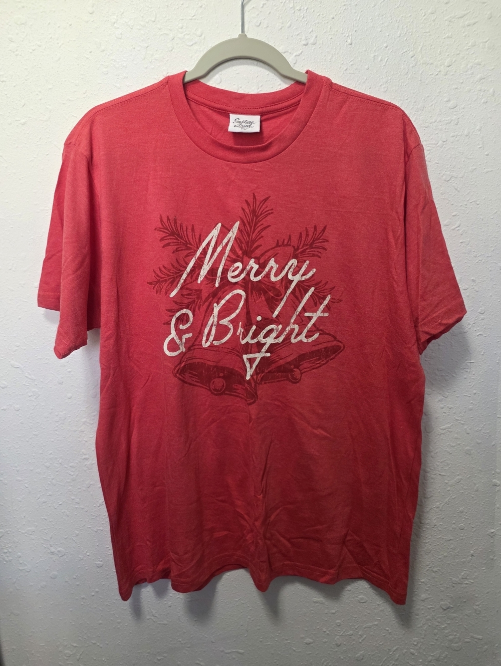 Merry & Bright Graphic Tee - Women's Short Sleeve Red